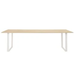 Muuto Table 70/70, 255 x 108 cm, Chêne Massif - Blanc