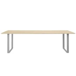 Muuto Table 70/70, 255 x 108 cm, Chêne Massif - Gris