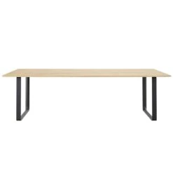 Muuto Table 70/70, 255 x 108 cm, Chêne Massif - Noir