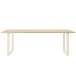 Muuto Table 70/70, 225 x 90 cm, Chêne Massif - Sable