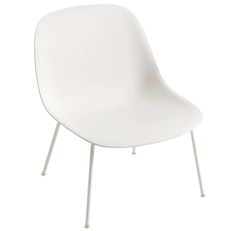 Muuto Chaise Fiber, Piètement Tube, Blanc 3 Muuto Chaise Fiber, Piètement Tube, Blanc