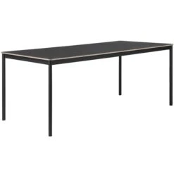 Muuto Table Base 190 X 85 cm, Linoléum Avec Bords En Contreplaqué, Noi