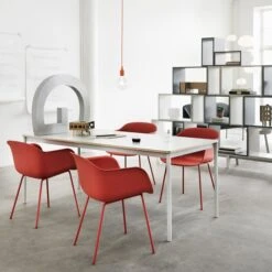 Muuto Table Base 190 X 85 cm, Stratifié Avec Bords En Contreplaqué, Bl -Muuto 1045 Muuto iso