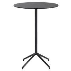 Muuto Table De Bar Still Cafe 75 cm, H. 105 cm, Noir