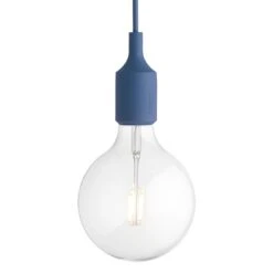 Muuto Suspension E27 LED, Bleu Pâle
