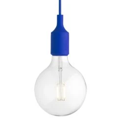 Muuto Suspension E27 LED, Bleu
