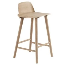 Muuto Tabouret De Comptoir Nerd, 65 cm, Chêne