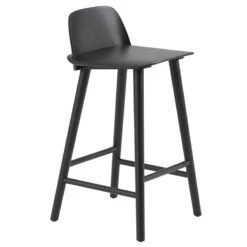 Muuto Tabouret De Comptoir Nerd, 65 cm, Noir