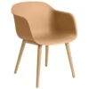 Muuto Fauteuil Fiber, Piètement Bois, Ocre - Chêne -Muuto 1238Muuto 20 TH