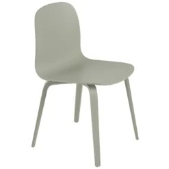 Muuto Chaise Visu, Structure En Bois, Vert Pâle
