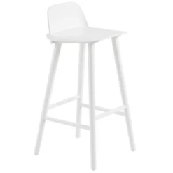 Muuto Tabouret De Bar Nerd, 75 cm, Blanc