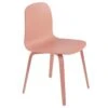 Muuto Chaise Visu, Piètement Bois, Tan Rose