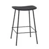 Muuto Tabouret De Comptoir Fiber, 65 Cm, Piétement Tube, Noir -Muuto 15MuutoAW2017 HV