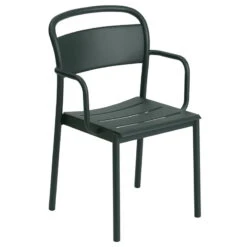 Muuto Fauteuil Linear Steel, Vert Foncé