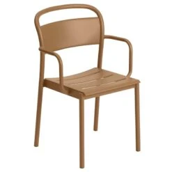 Muuto Fauteuil Linear Steel, Burnt Orange