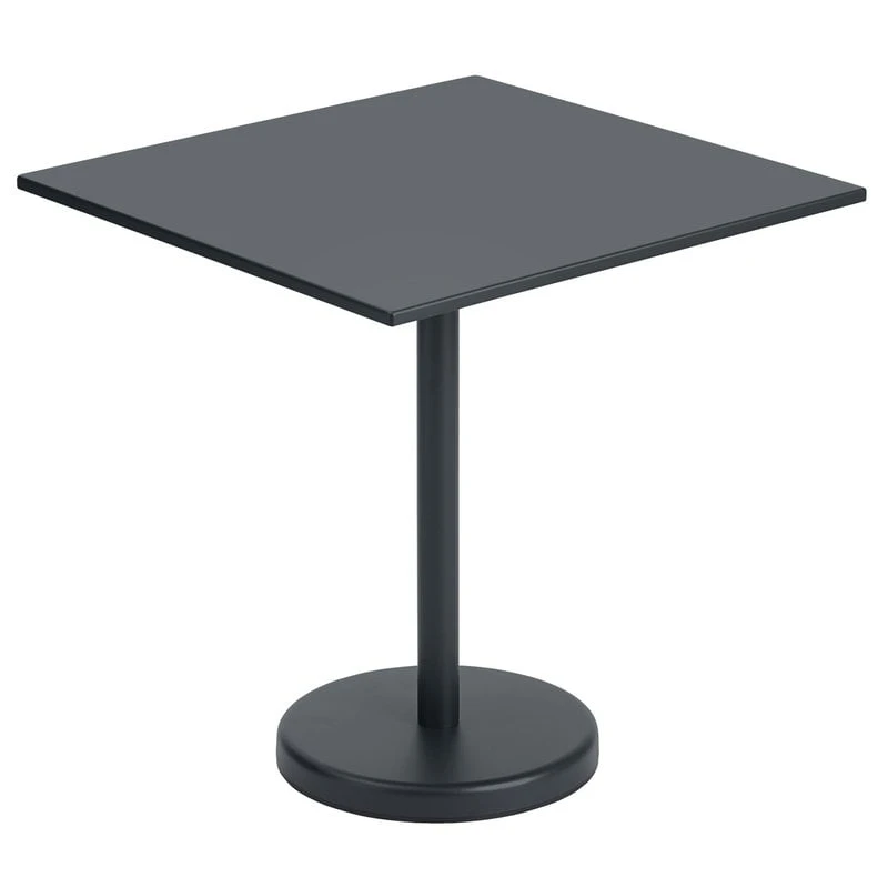 Muuto Table Linear Steel Café 70 X 70 cm, Noir 3 Muuto Table Linear Steel Café 70 X 70 cm, Noir
