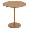 Muuto Table Ronde Linear Steel Café, 70 cm, Burnt Orange