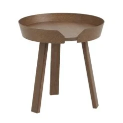 Muuto Petite Table Basse Around, Teinté Marron Foncé