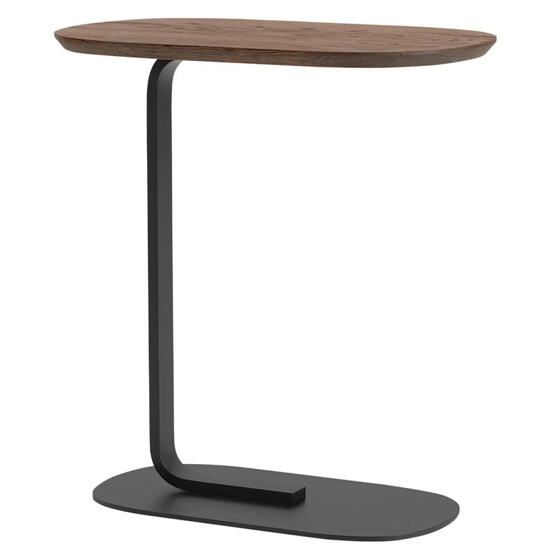 Muuto Table D’appoint Relate, H. 60,5 cm, Chêne Massif Fumé - Noir 3 Muuto Table D’appoint Relate, H. 60,5 cm, Chêne Massif Fumé - Noir