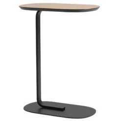 Muuto Table D’appoint Relate, H. 73,5 cm, Placage De Chêne - Noir