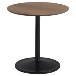 Muuto Table D'appoint Soft, 48 cm, Chêne Fumé - Noir