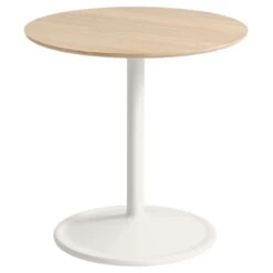 Muuto Table D'appoint Soft, 48 cm, Chêne - Blanc Cassé