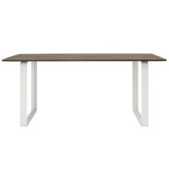 Muuto Table 70/70, 170 x 85 cm, Chêne Massif Fumé - Blanc