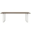 Muuto Table 70/70, 225 x 90 cm, Chêne Massif Fumé - Blanc
