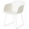 Muuto Fauteuil Fiber, Piètement Style Traîneau, Blanc -Muuto 543Muuto14 iso
