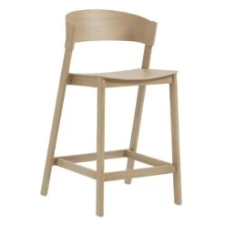 Muuto Tabouret De Comptoir Cover, 65 cm, Chêne