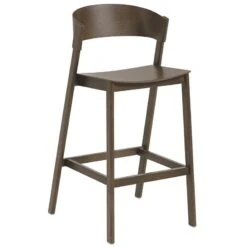 Muuto Tabouret De Bar Cover, 75 cm, Teinté Marron Foncé