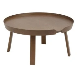 Muuto Grande Table Basse Around, Teinté Marron Foncé