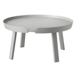Muuto Table Basse Around, Grand Modèle, Gris