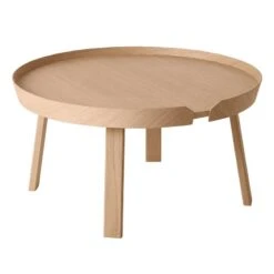 Muuto Table Basse Around, Grand Modèle, Chêne