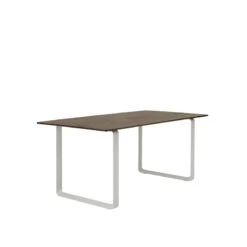 Muuto Table 70/70, 170 x 85 cm, Chêne Massif Fumé - Gris 10 Muuto Table 70/70, 170 x 85 cm, Chêne Massif Fumé - Gris -Muuto 70 70 table 170x85 cm solid smoked oak grey angle Muuto 5000x5000 hi res