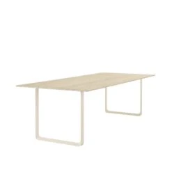 Muuto Table 70/70, 255 x 108 cm, Chêne Massif - Sable -Muuto 70 70 table 255x108 cm solid oak sand angle Muuto 5000x5000 1