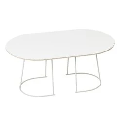 Muuto Table Basse Airy, Modèle Moyen, Blanc Cassé