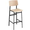 Muuto Tabouret De Bar Loft 75 cm, Noir - Chêne -Muuto 770 18 MuutoTH iso