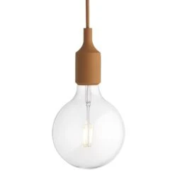 Muuto Lampe à Douille E27 LED, Brun Argile, Sans Abat-jour