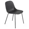 Muuto Chaise D’appoint Fiber, Piètement Tube, Noir -Muuto 7Fiber iso HV