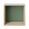 Muuto Module D'étagère Avec Fond Stacked 2.0, Modèle Moyen, Chêne/vert -Muuto 854 18 MuutoTH iso