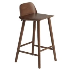 Muuto Tabouret De Comptoir Nerd, 65 cm, Teinté Marron Foncé