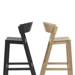 Muuto Tabouret De Bar Cover, 75 cm, Noir 8 Muuto Tabouret De Bar Cover, 75 cm, Noir -Muuto Cover bar stool 75 black oak Muuto 5000x5000 hi res 1