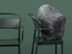 Muuto Fauteuil Linear Steel, Vert Foncé -Muuto Linear steel armchair dark green concept v2 Muuto org 150