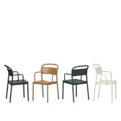 Muuto Fauteuil Linear Steel, Blanc Cassé -Muuto Linear steel armchair group Muuto 5000x5000 hi res 150