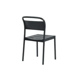 Muuto Chaise D'appoint Linear Steel, Noir -Muuto Linear steel side chair black angle Muuto 5000x5000 hi res 150