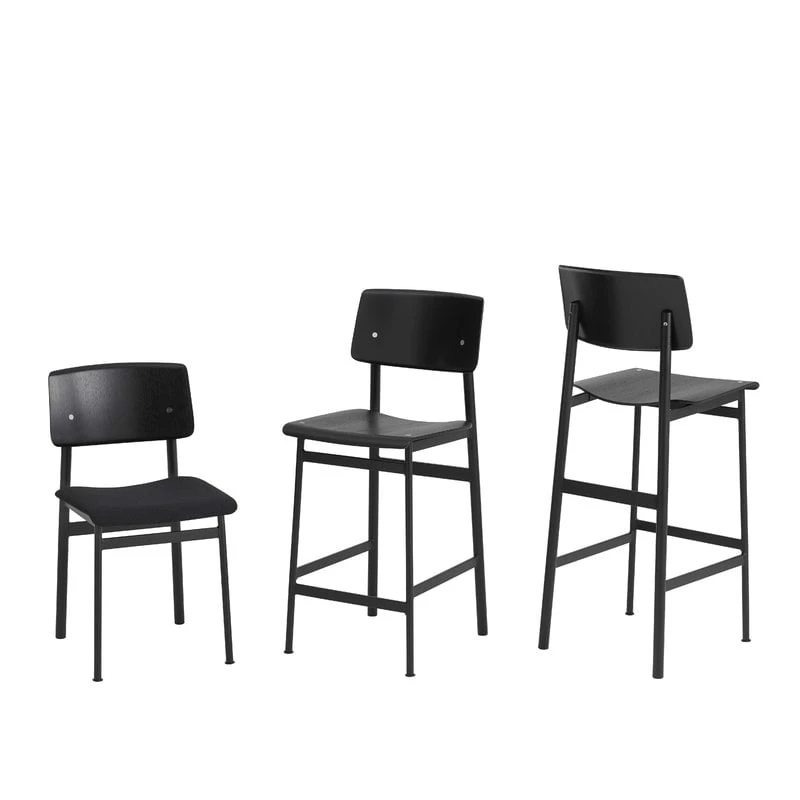 Muuto Tabouret De Bar Loft 75 cm, Noir 4 Muuto Tabouret De Bar Loft 75 cm, Noir – Image 2