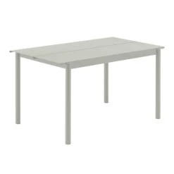 Muuto Table Linear Steel, 140 x 75 cm, Gris