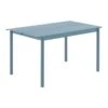 Muuto Table Linear Steel, 140 x 75 cm, Bleu Pâle -Muuto MU31215