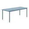 Muuto Table Linear Steel, 200 x 75 cm, Bleu Pâle